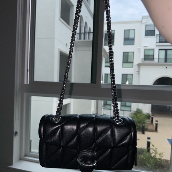 Coach Handbags - Coach Quilted Tabby 20 in Black/Silver